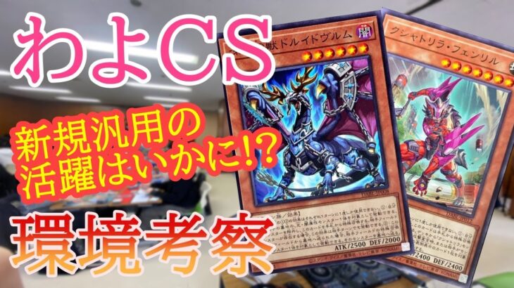 【遊戯王環境考察】第17回わよCSのデッキ分布を基にした新弾後の環境考察!!