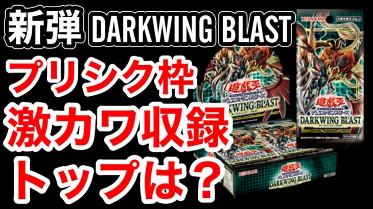 【 遊戯王 新弾 】ダークウィングブラストのプリシク枠が激カワ！トップになるカードはラビュリンス？ティアラメンツ？赫の聖女？または他のカードなのか？