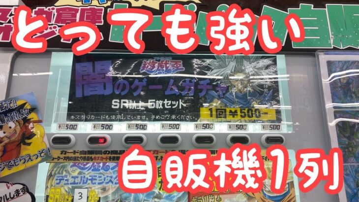 【遊戯王】久しぶりに自販機1列枯らした結果…