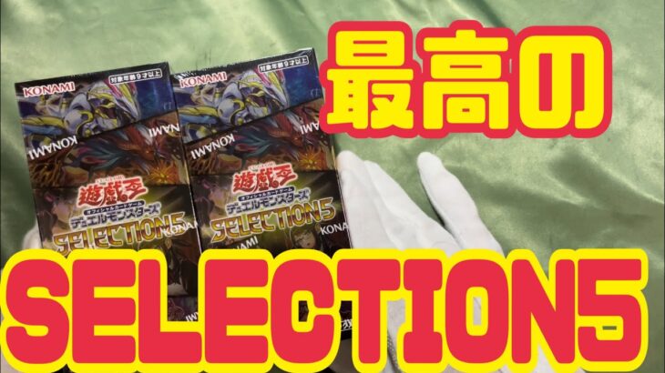 [新弾開封] 遊戯王のSELECTION5開封しました (セレクション5って検索しがち)