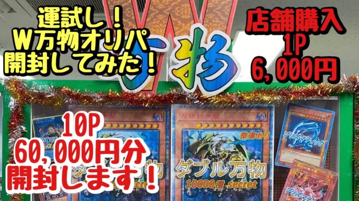 【遊戯王】ワンダーリズ大須店さんのＷ万物オリパを10P 60,000円分開封してみた！