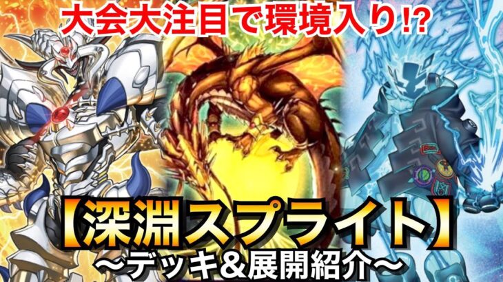 【遊戯王】大会大注目‼︎新環境トップ⁉︎深淵スプライト【デッキ&展開紹介】