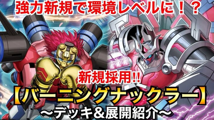 【遊戯王】強力新規で環境レベルに⁉︎新規採用BK【バーニングナックラー】【デッキ&展開紹介】