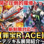 【遊戯王】強力ラドン展開で圧倒的環境トップ‼︎新制限対応罪宝R-ACE【デッキ&展開紹介】