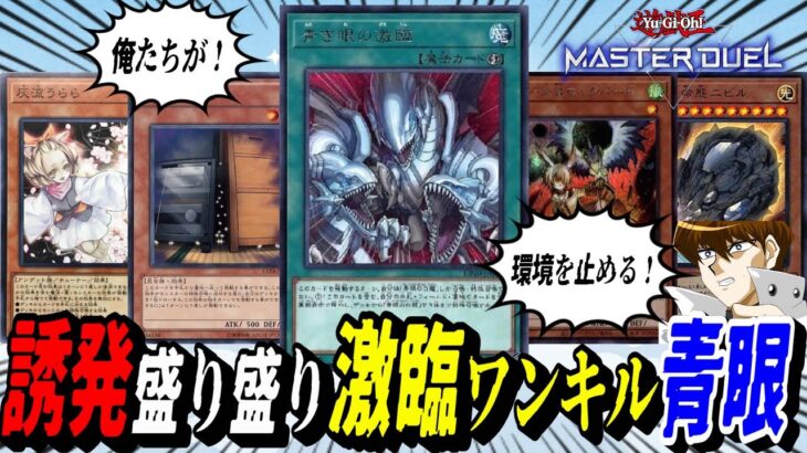 【遊戯王MD】ブルーアイズで環境に抗え！～現実性とロマンの融合～誘発盛り盛り「激臨ワンキル青眼」デッキ☆【遊戯王マスターデュエル】