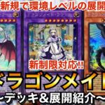 【遊戯王】強力新規で環境レベルの展開力‼︎新制限対応ドラゴンメイド【デッキ&展開紹介】